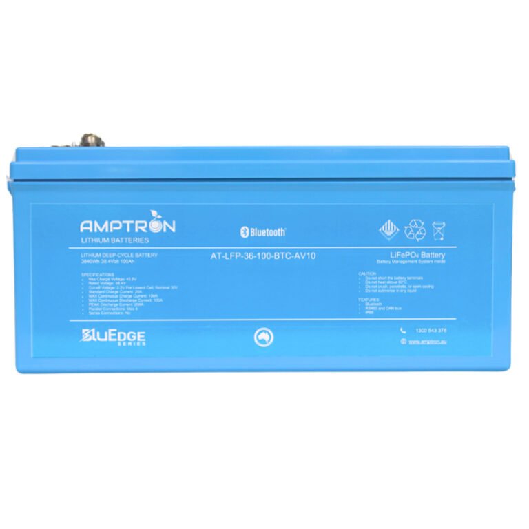 BluEdge 36V 100Ah / 100A Continuous Discharge LiFePO4 Battery with Bluetooth + RS485 + CAN bus