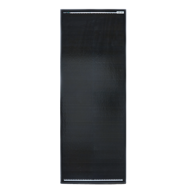 100W 12V Glass Perc Shingled Solar Panel 35mm, Slimline width 460mm
